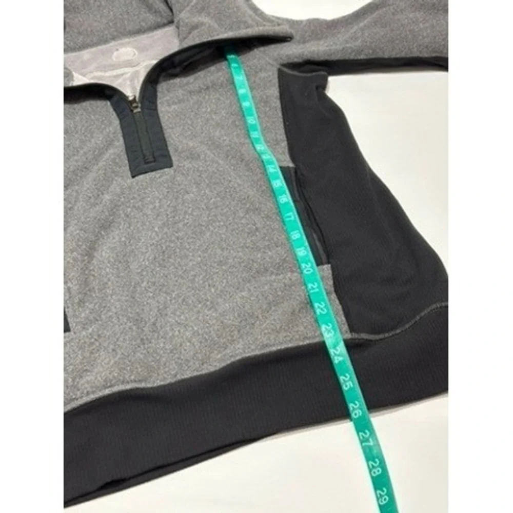 Lululemon Pullover Womens 4 Grey Retrospect 1/4 Zip Fleece Thumbholes Athletic‎